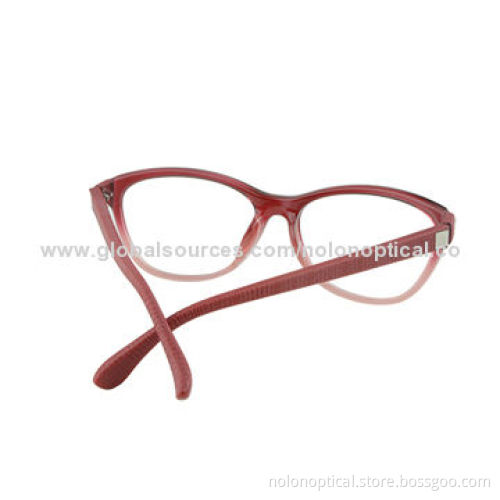 Transparent Red Acetate Optical Frame